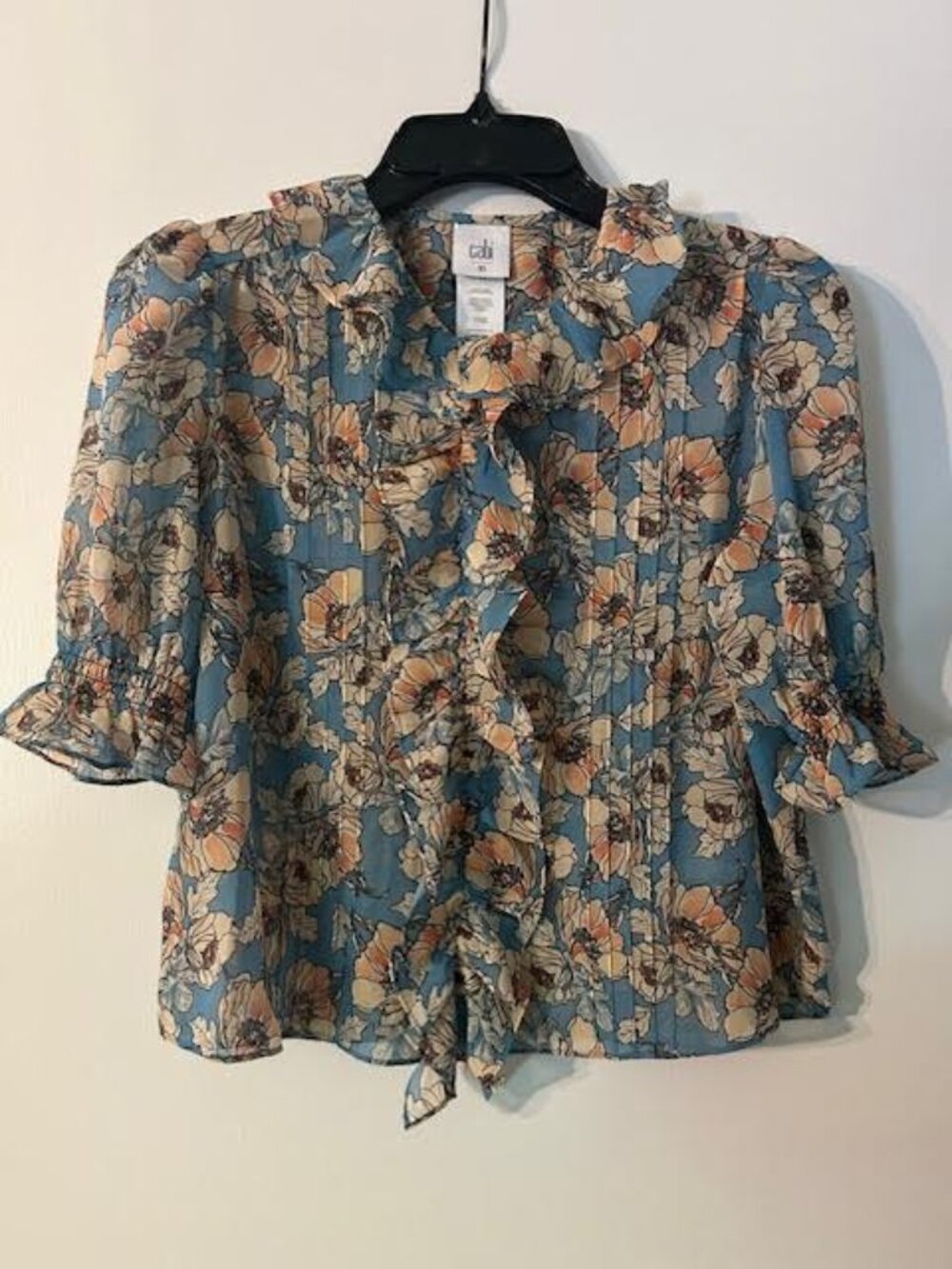 Cabi Printed Cherish Top Blouse XS